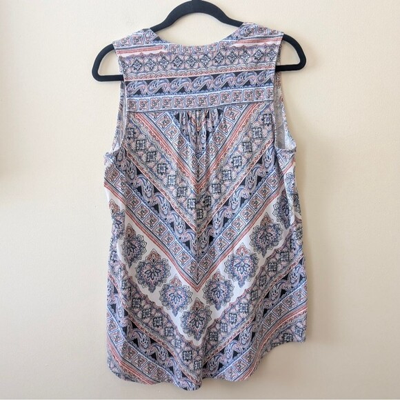 J. Jill Sleeveless Tunic With Pockets Size Medium Curved Hem - Picture 4 of 8